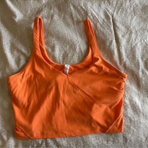 Lululemon Vibrant Orange Tank Top